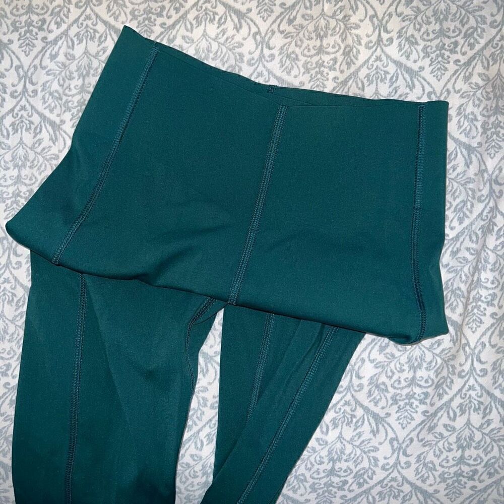Victoria Secret PINK sport Compression V Leggings Womens green teal size XS
